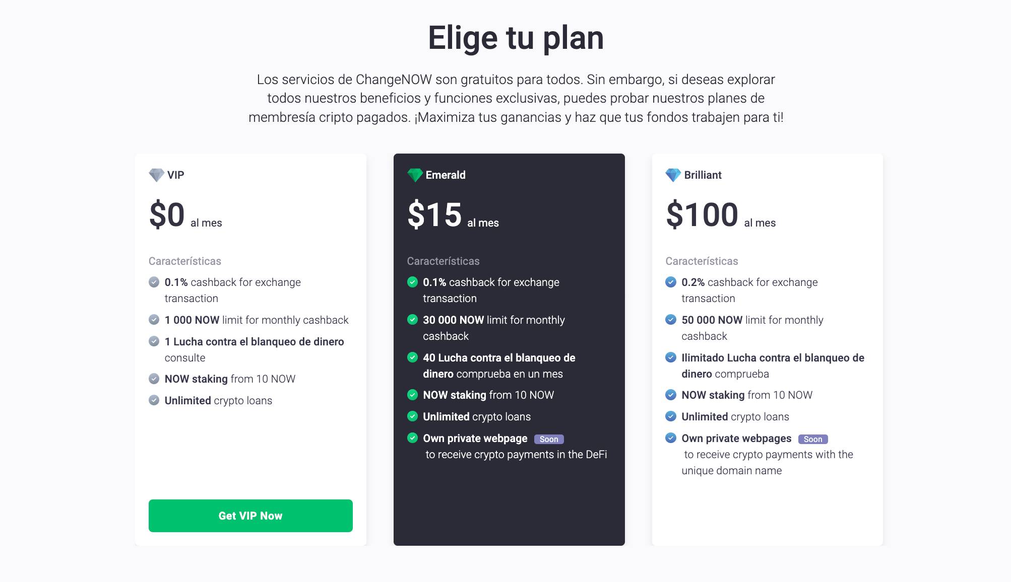 Elige tu plan.